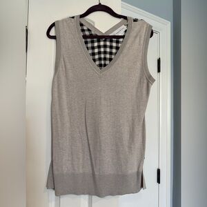 Derek Lam Light Gray V-Neck Sweater